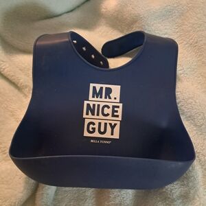 Mr. Nice Guy Navy Silicone Bib